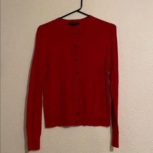 Cardinal red cardigan medium